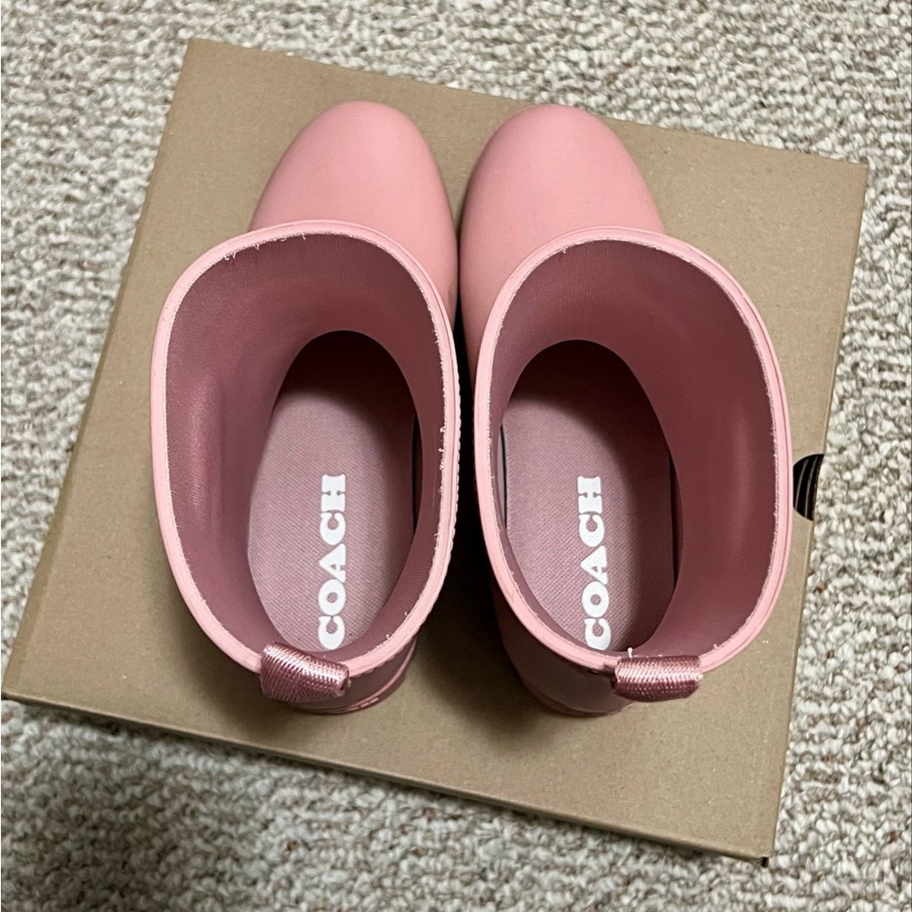 Coach Pink Rain & Snow Boots